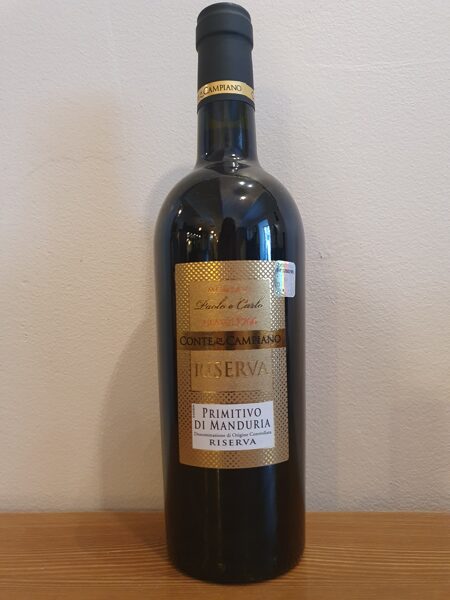 2020 Conte di Campiano, Primitivo di Manduria Riserva, Puglia, Italy